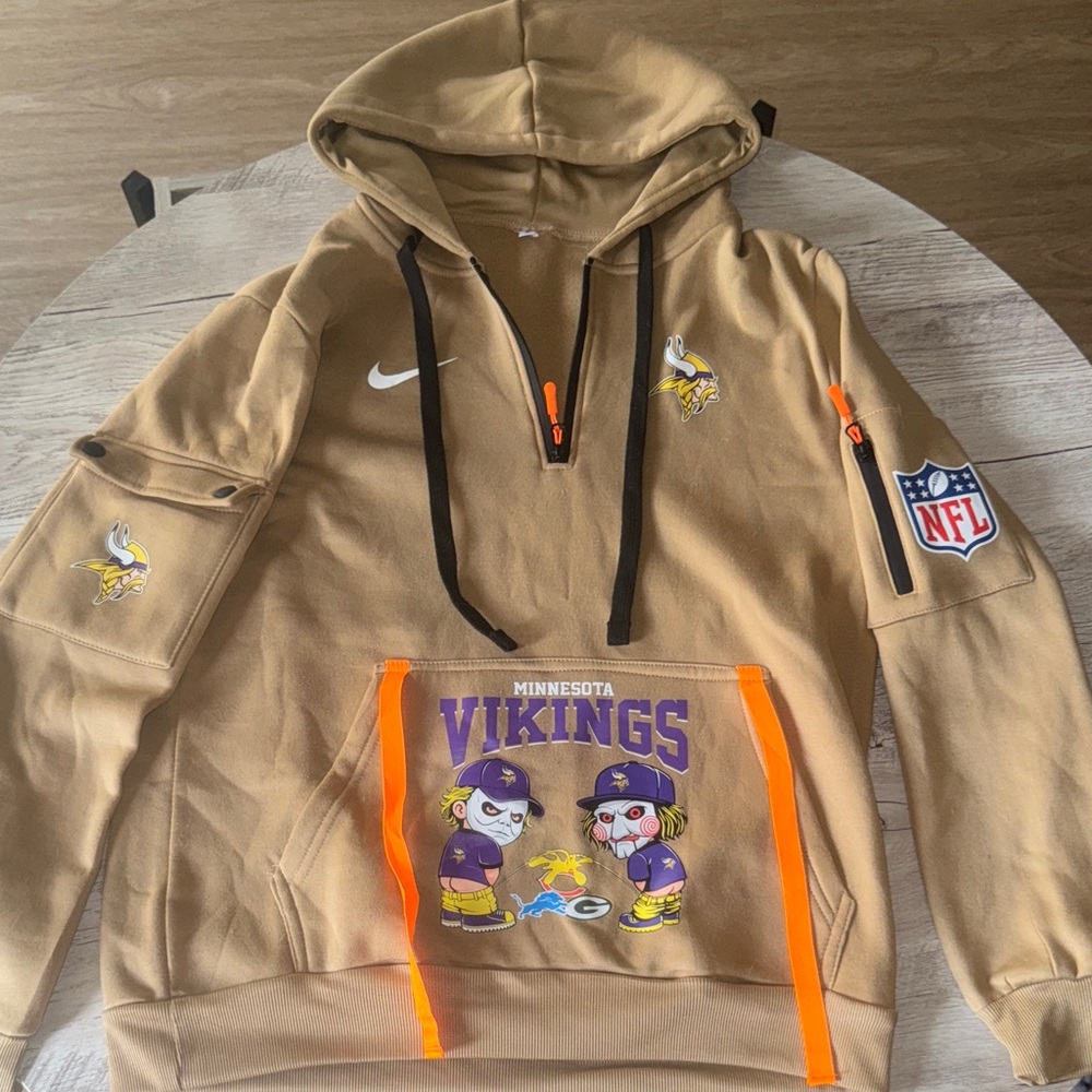 Nike Tan Minnesota Vikings Hoodie